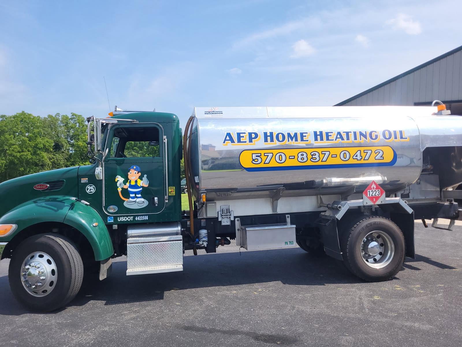 AEP Oil delivery truck in Winfield, PA